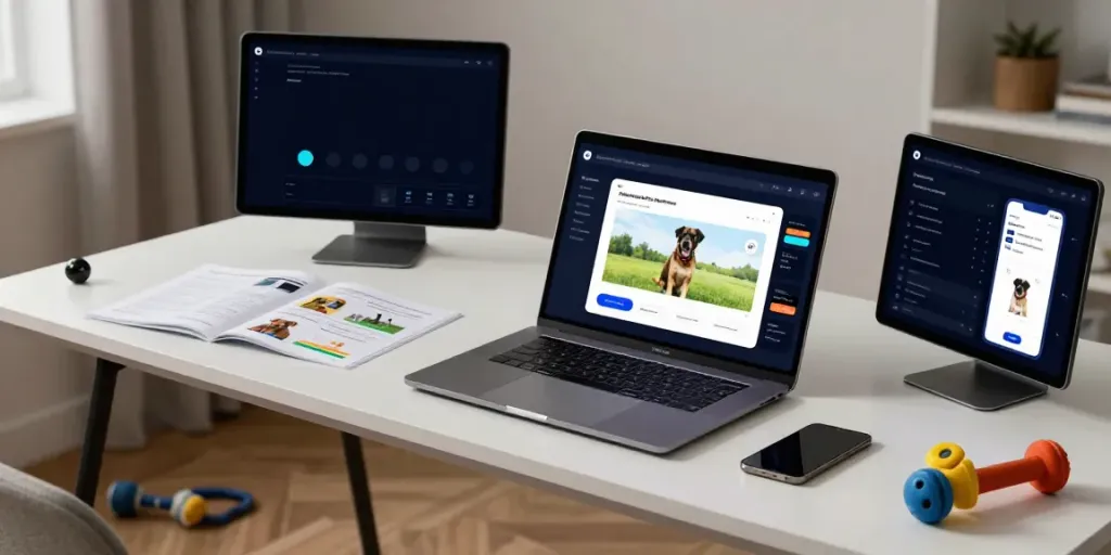 Hundetraining durch innovative Softwarelösung und Apps für effektives Hundetraining.